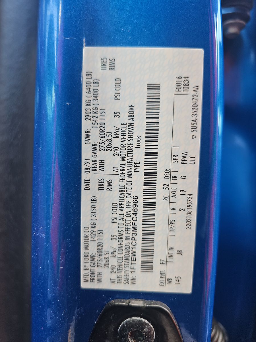 2021 Ford F-150 XL RWD