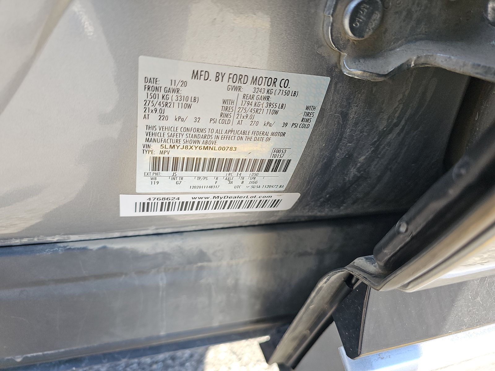 2021 Lincoln Aviator Plug-In Hybrid Grand Touring AWD