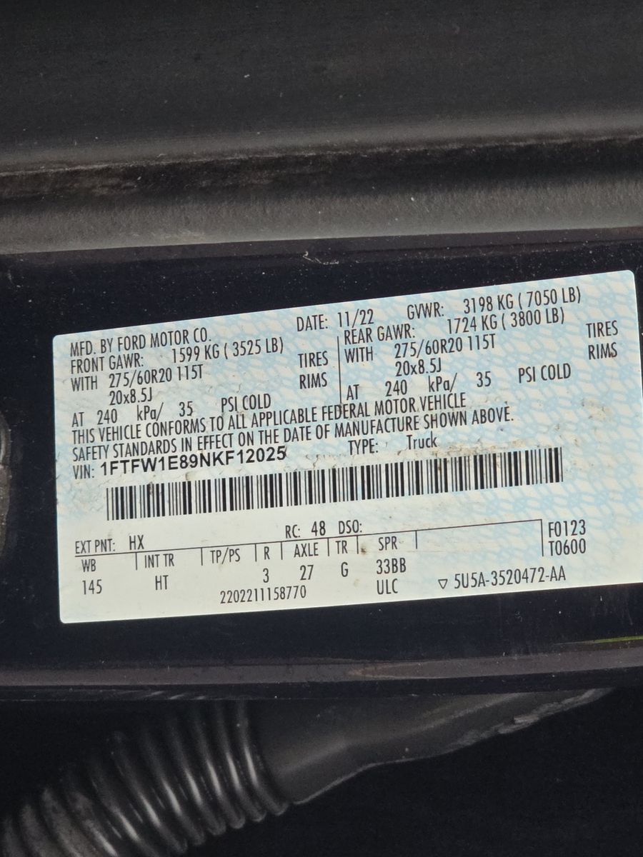 2022 Ford F-150 Lariat AWD