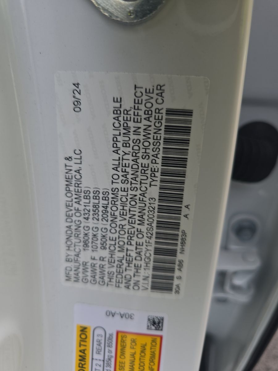 2025 Honda Accord SE FWD