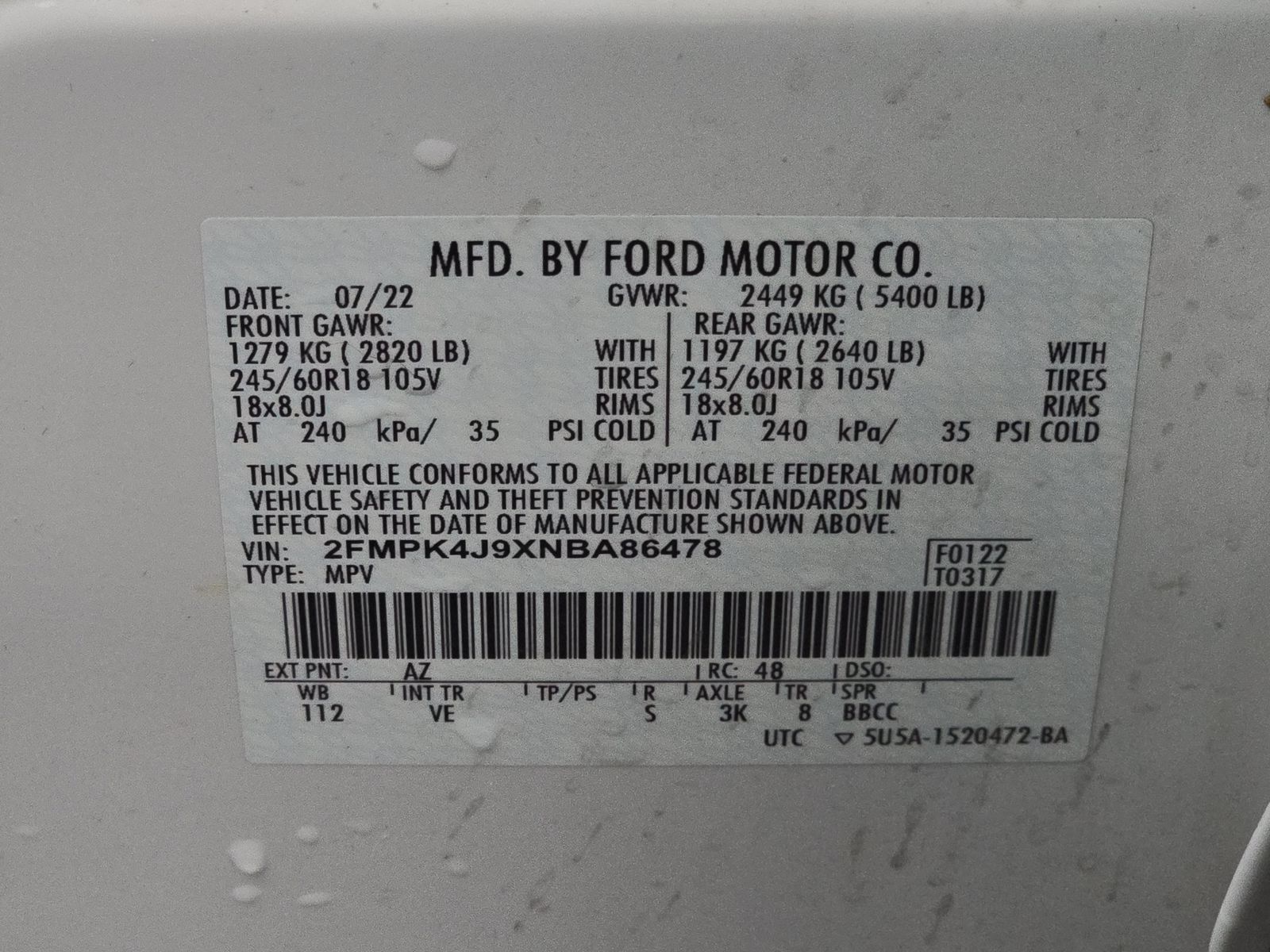 2022 Ford Edge SEL AWD