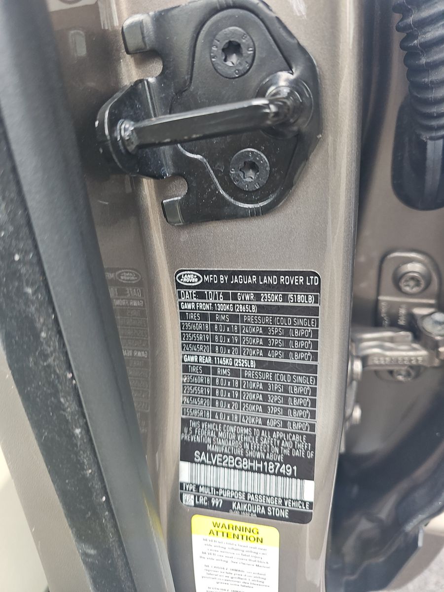 2017 Land Rover Range Rover Evoque Autobiography AWD