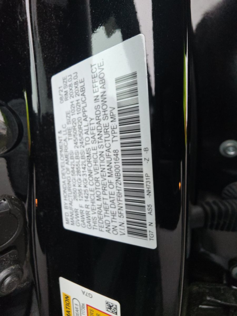 2022 Honda Pilot Black Edition AWD