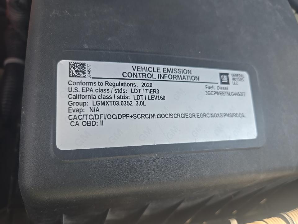 2020 Chevrolet Silverado 1500 LTZ RWD