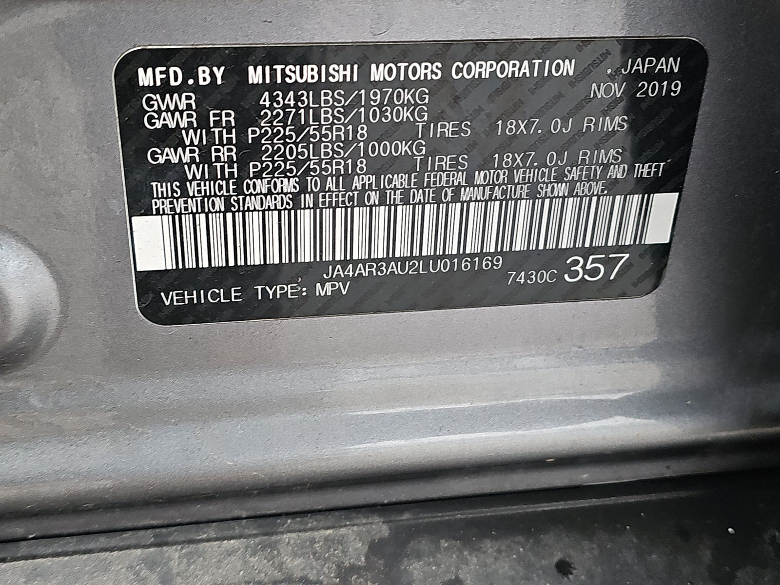 2020 Mitsubishi Outlander Sport SE AWD