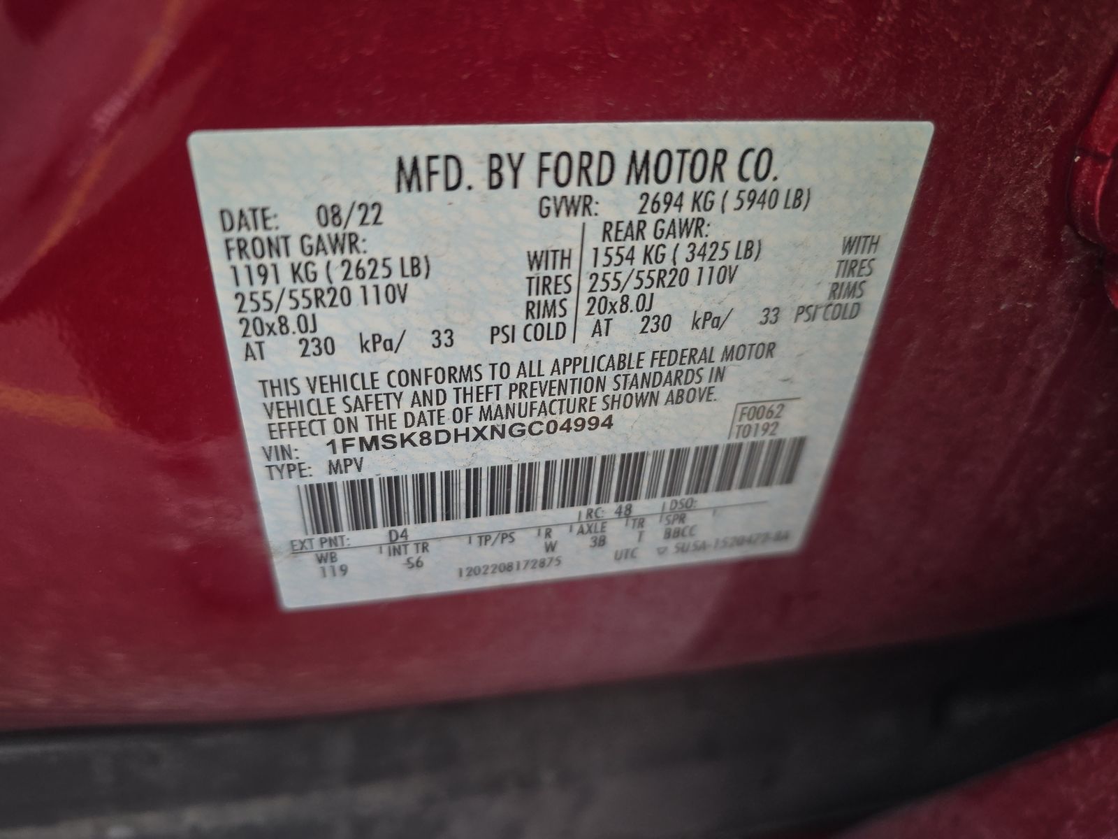 2022 Ford Explorer XLT AWD