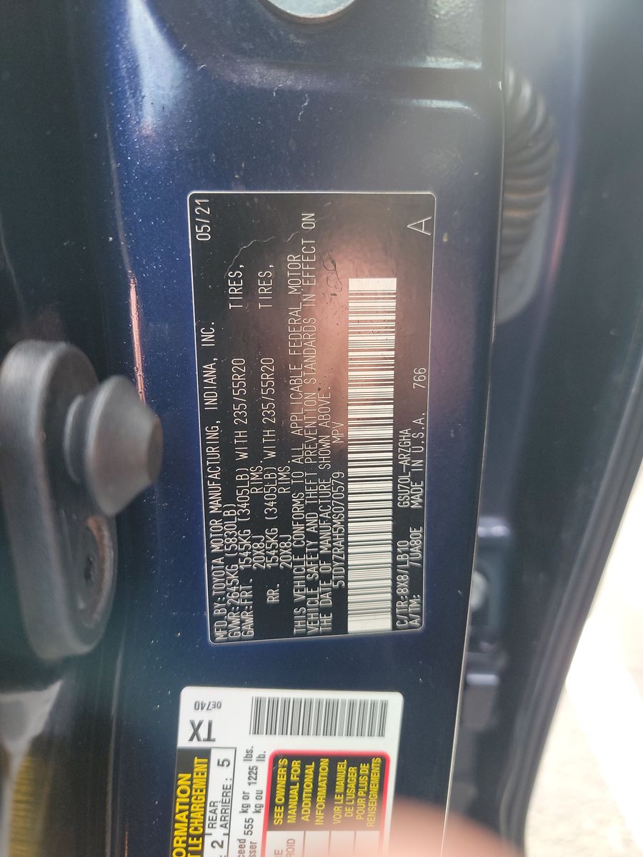 2021 Toyota Highlander Limited FWD