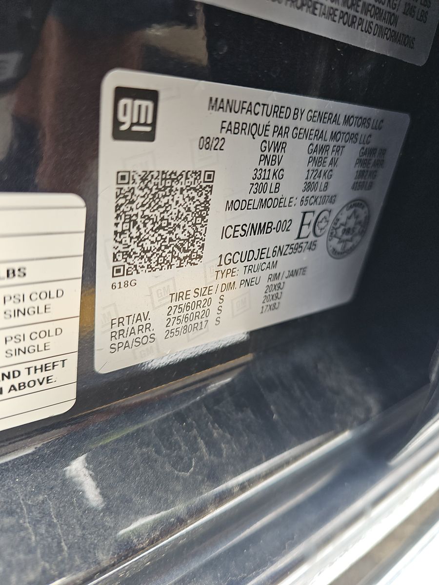 2022 Chevrolet Silverado 1500 High Country AWD