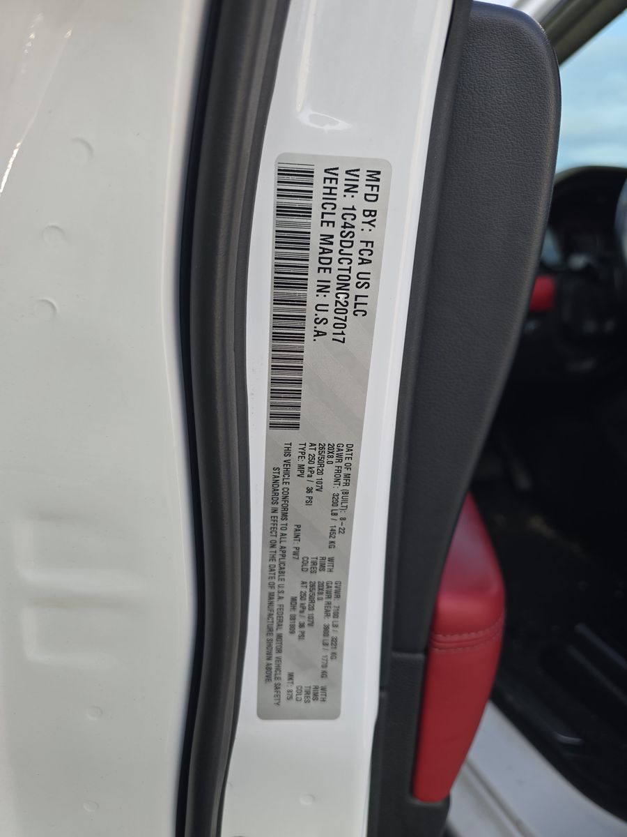 2022 Dodge Durango R/T Plus AWD