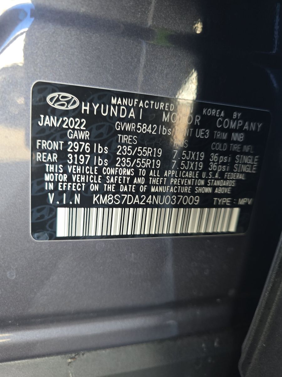 2022 Hyundai Santa Fe Plug-In Hybrid Limited AWD