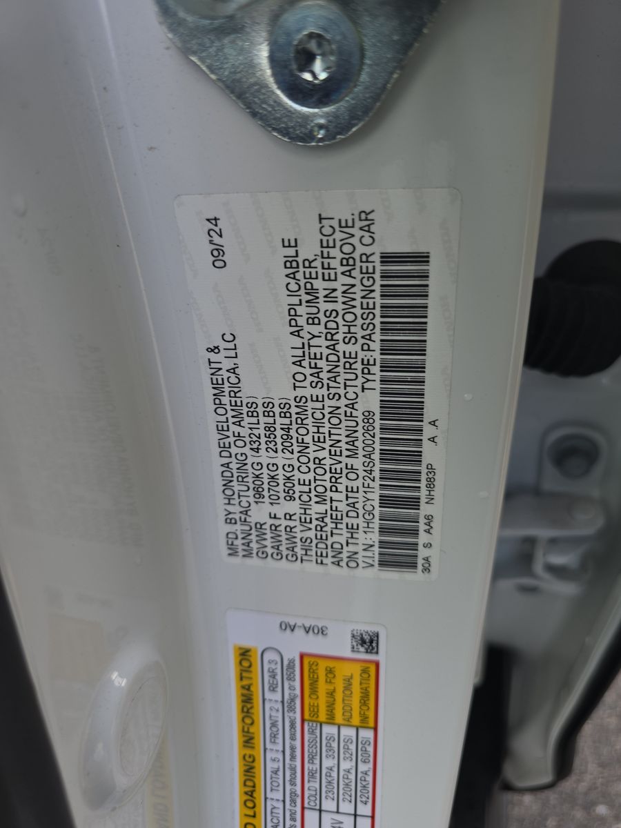 2025 Honda Accord LX FWD