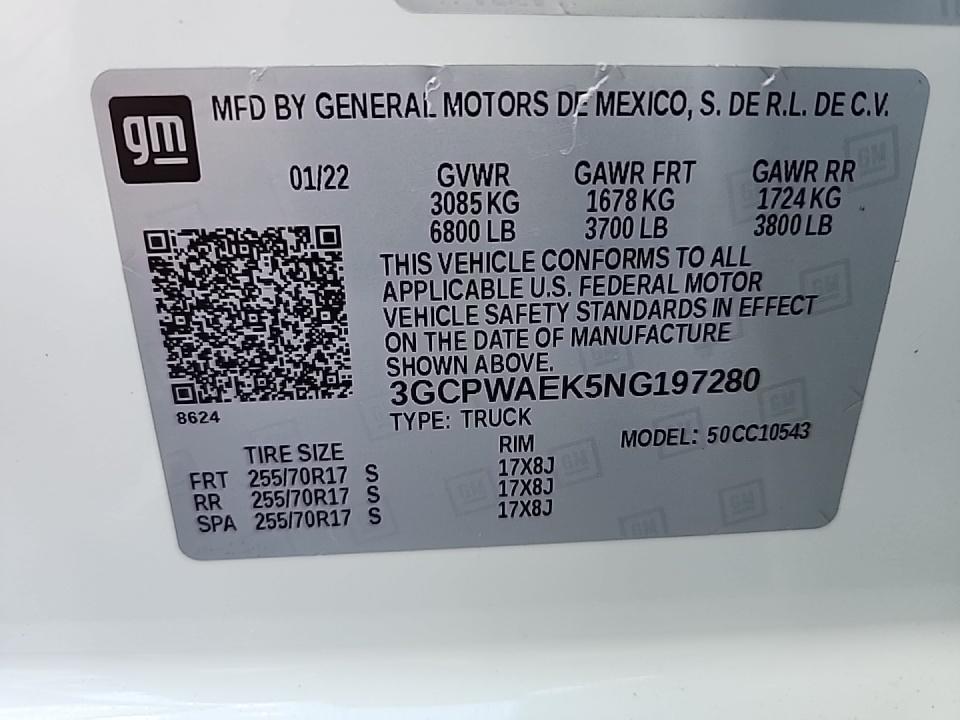 2022 Chevrolet Silverado 1500 Work Truck RWD