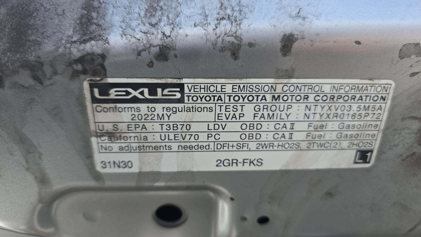 2022 Lexus IS IS 350 F SPORT RWD