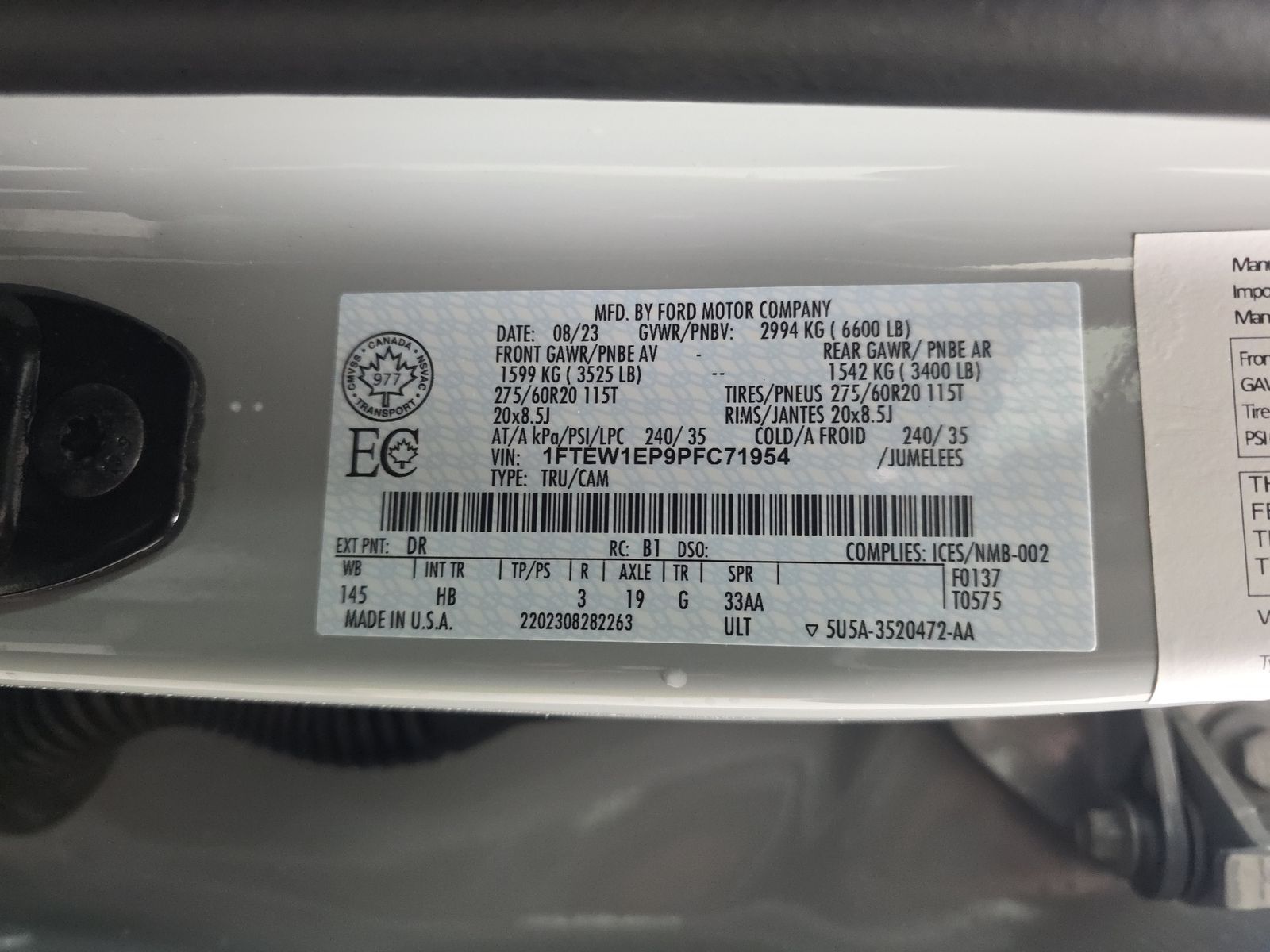 2023 Ford F-150 Lariat AWD