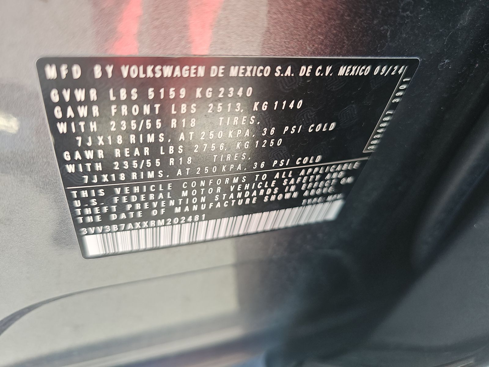 2024 Volkswagen Tiguan 2.0T SE FWD