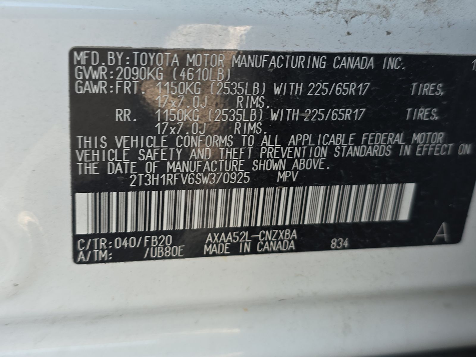 2025 Toyota RAV4 LE FWD