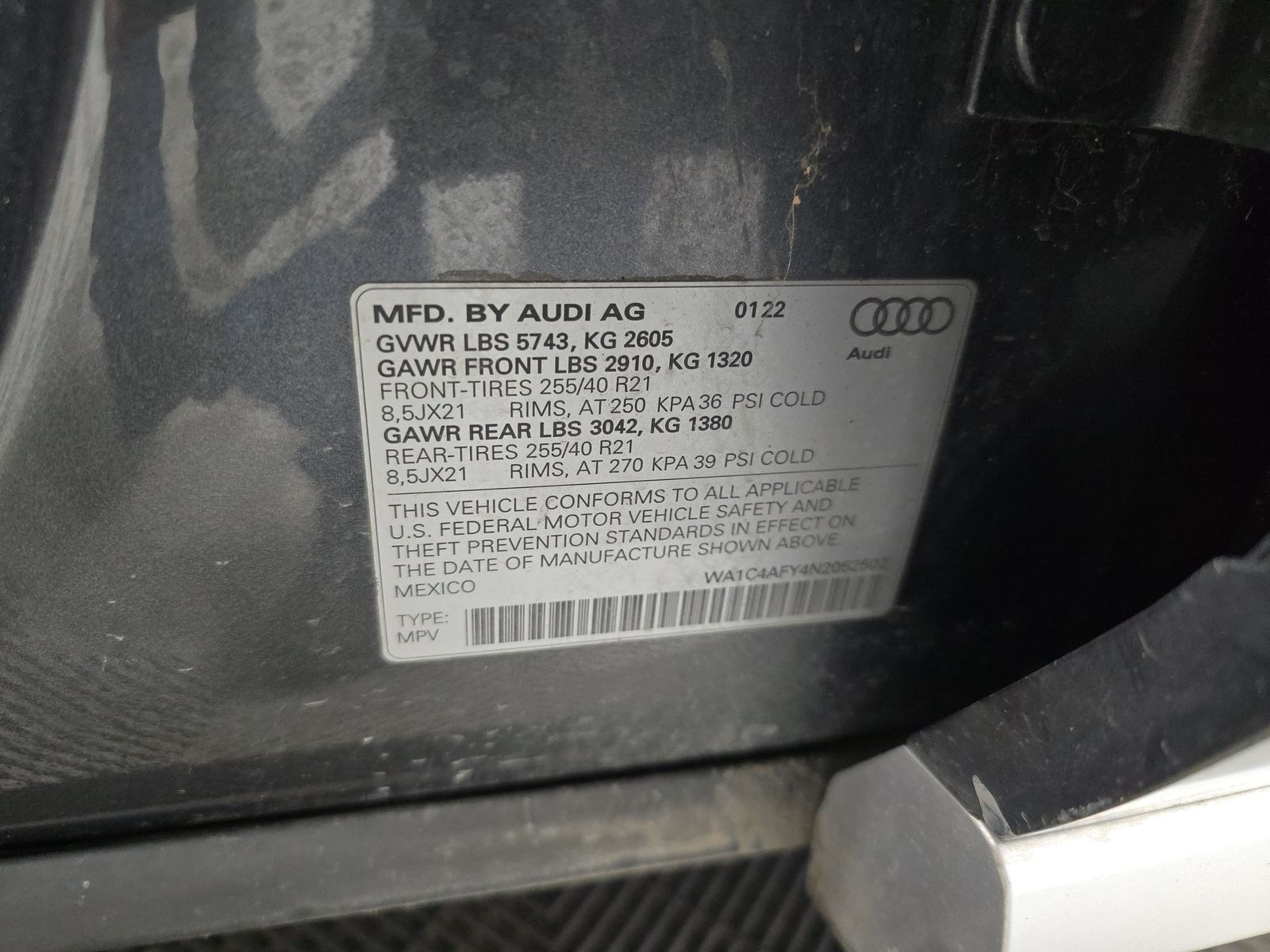 2022 Audi SQ5 Prestige AWD