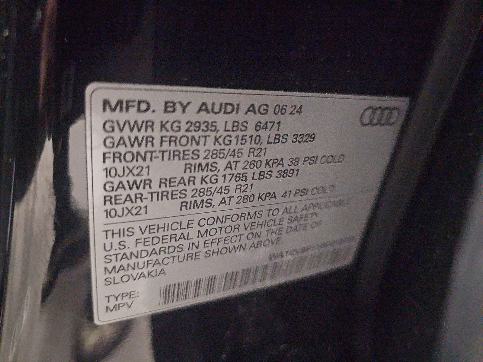 2024 Audi Q8 Prestige AWD