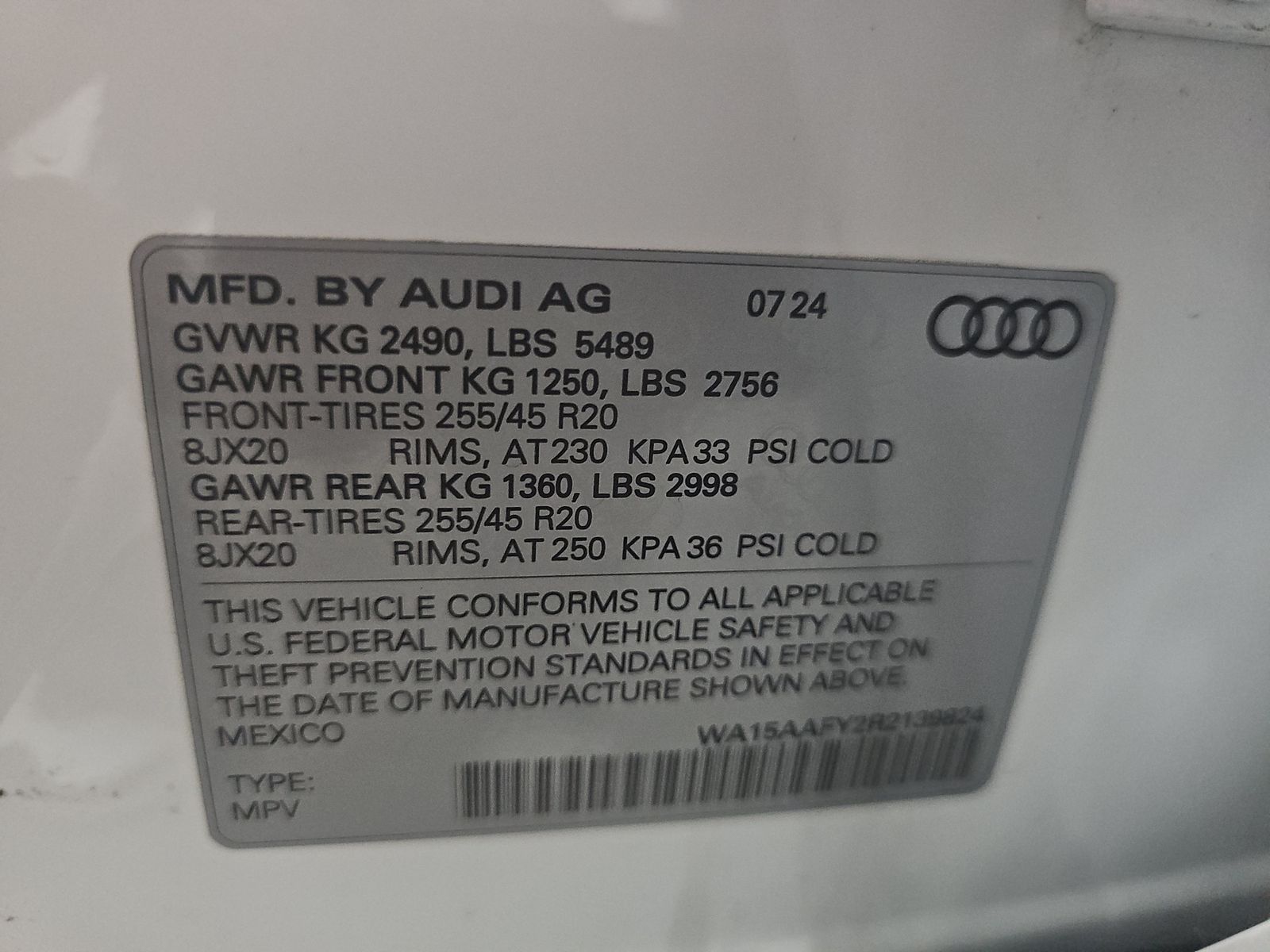 2024 Audi Q5 S line Premium Plus AWD