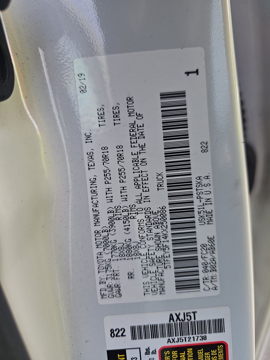 2019 Toyota Tundra SR5 RWD