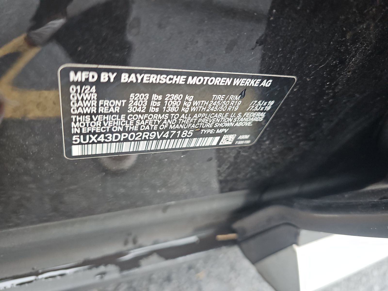 2024 BMW X3 sDrive30i RWD