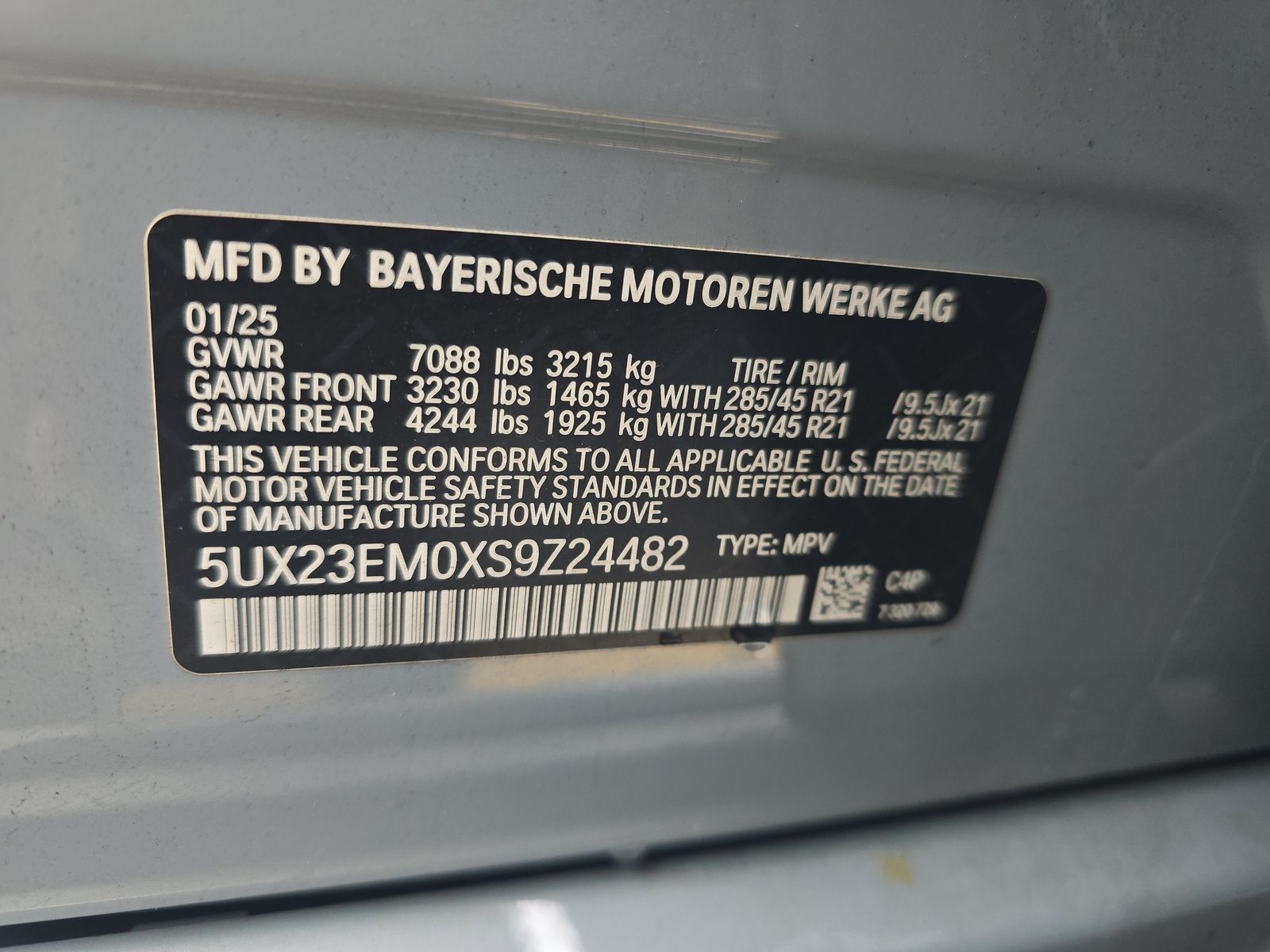 2025 BMW X7 xDrive40i AWD