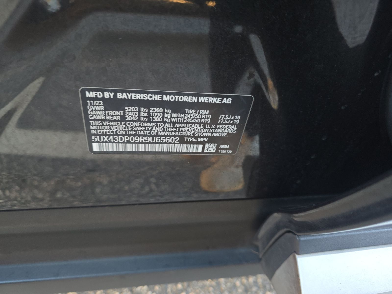 2024 BMW X3 sDrive30i RWD