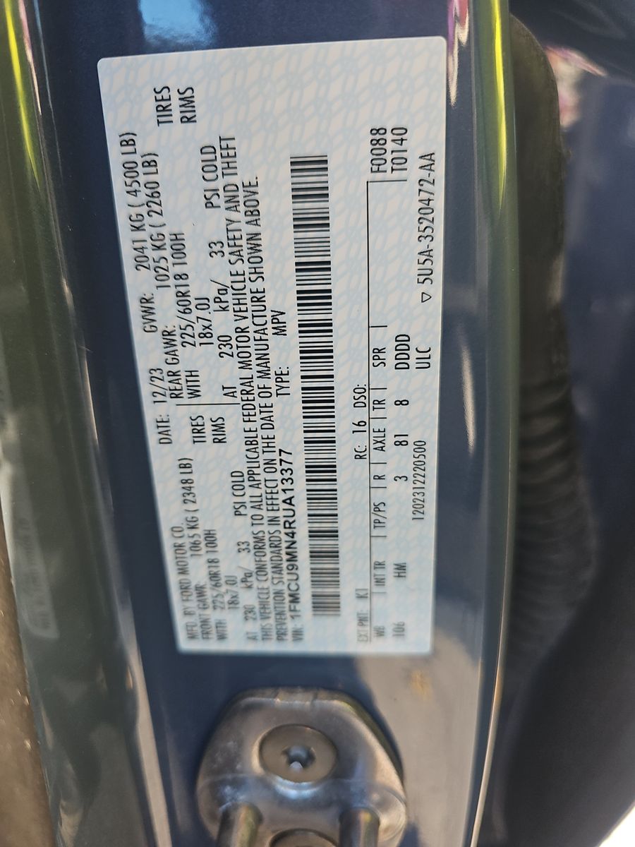 2024 Ford Escape ST-Line AWD