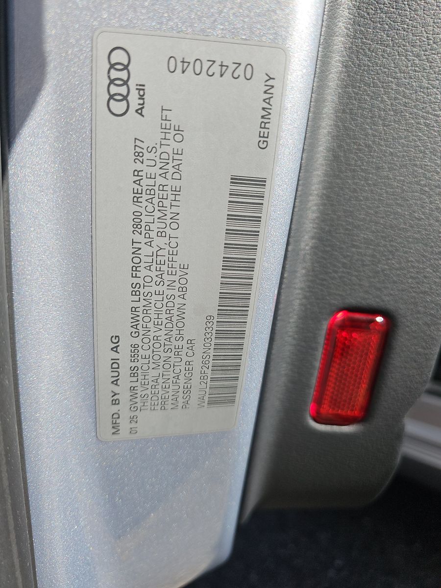 2025 Audi A6 Premium Plus AWD