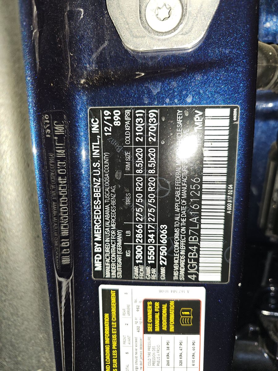 2020 Mercedes-Benz GLE GLE 350 RWD