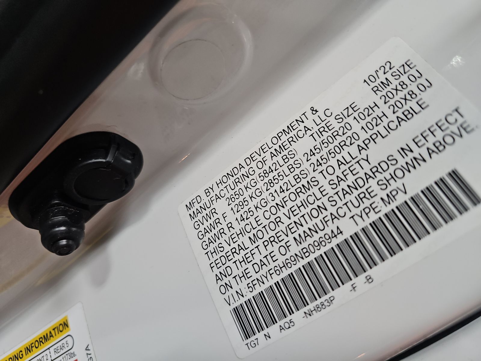 2022 Honda Pilot Touring AWD