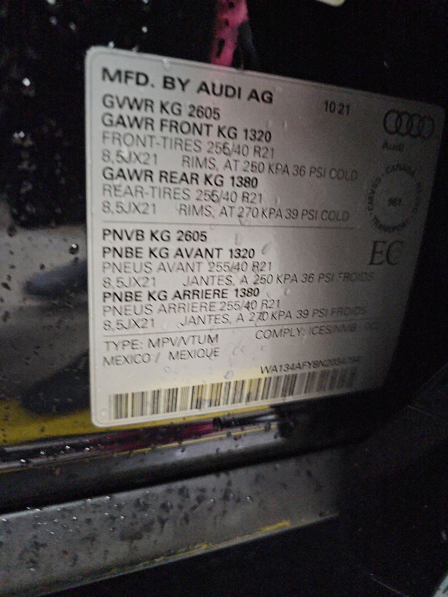 2022 Audi SQ5 Prestige AWD