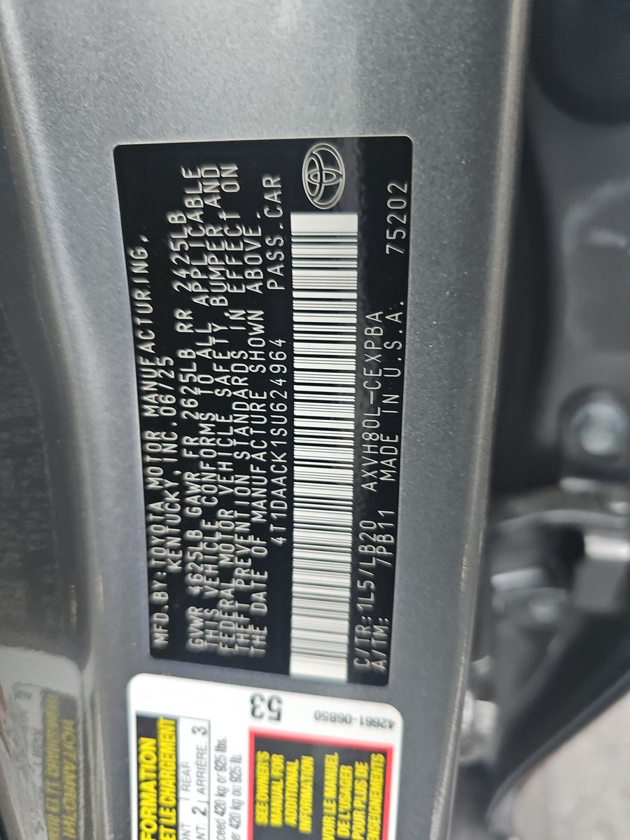 2025 Toyota Camry XSE FWD