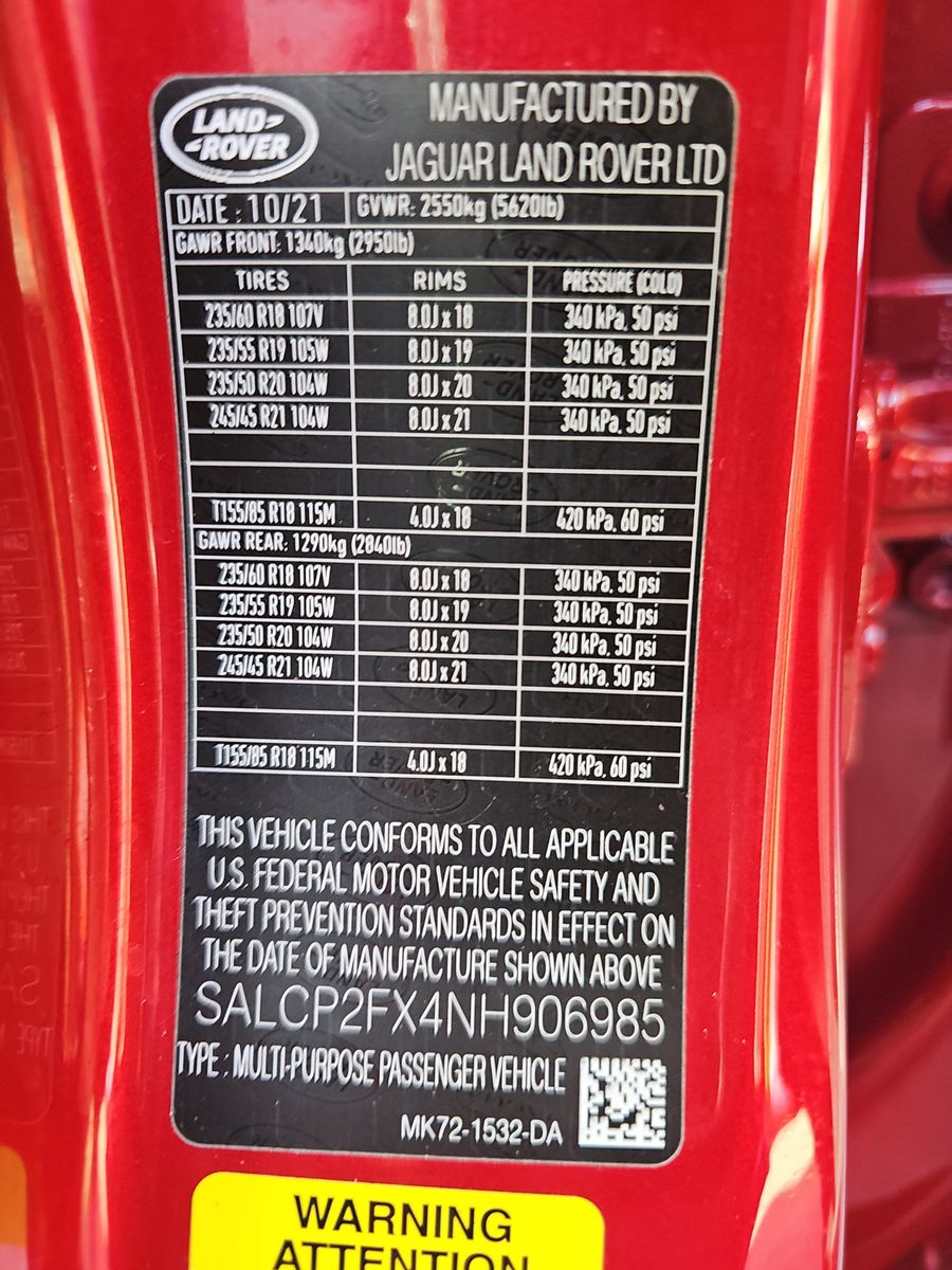 2022 Land Rover Discovery Sport SE AWD