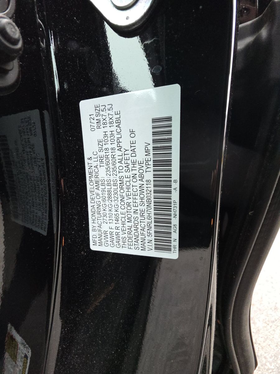 2022 Honda Odyssey EX-L FWD