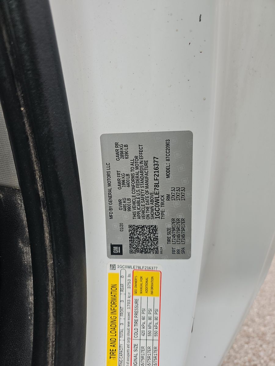 2020 Chevrolet Silverado 2500HD Work Truck RWD