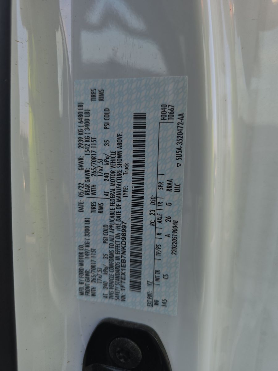 2022 Ford F-150 XL AWD