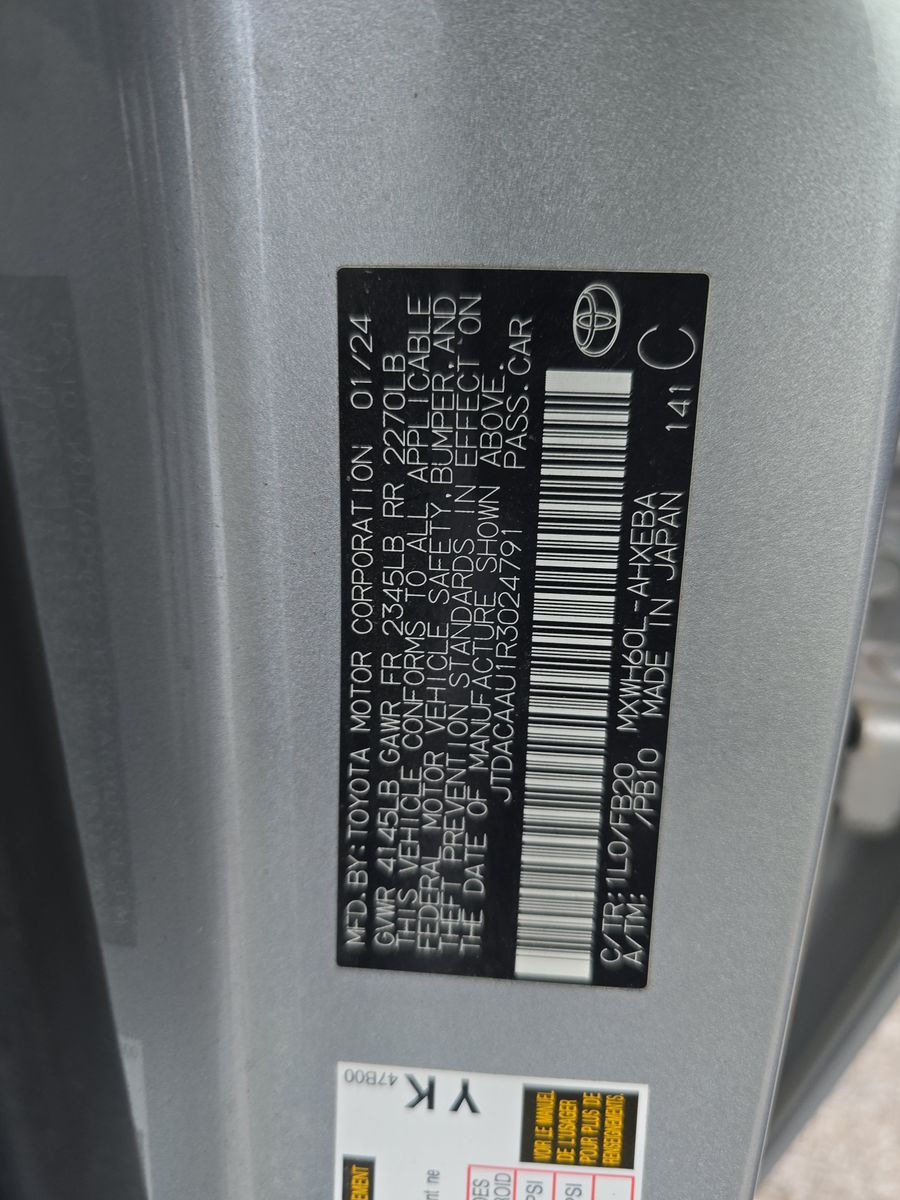 2024 Toyota Prius LE FWD