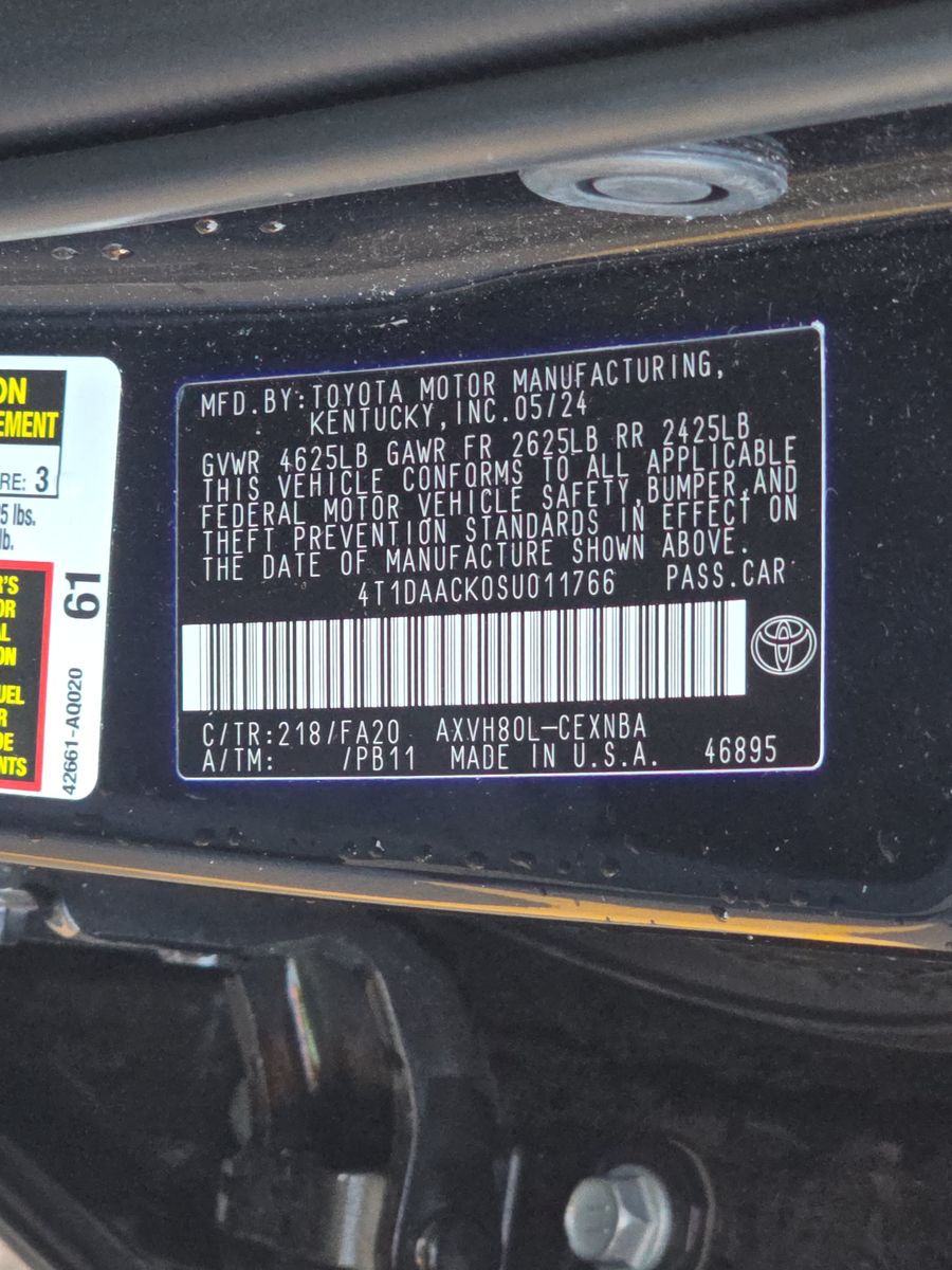 2025 Toyota Camry LE FWD