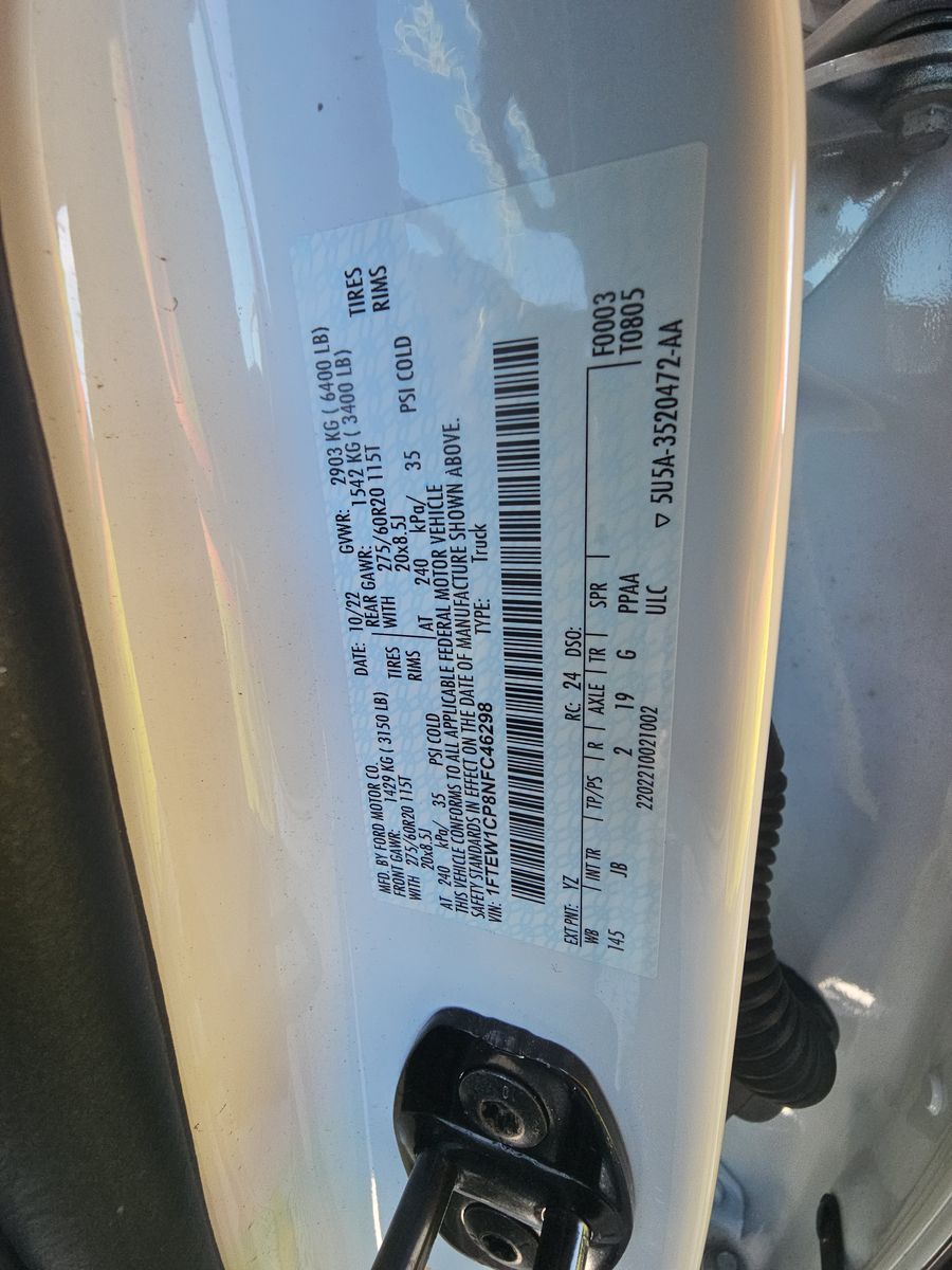 2022 Ford F-150 XL FWD