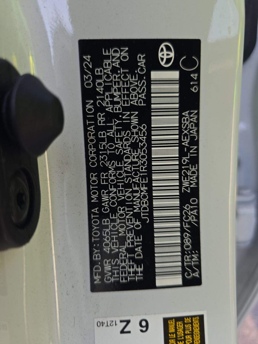 2024 Toyota Corolla Hybrid SE FWD