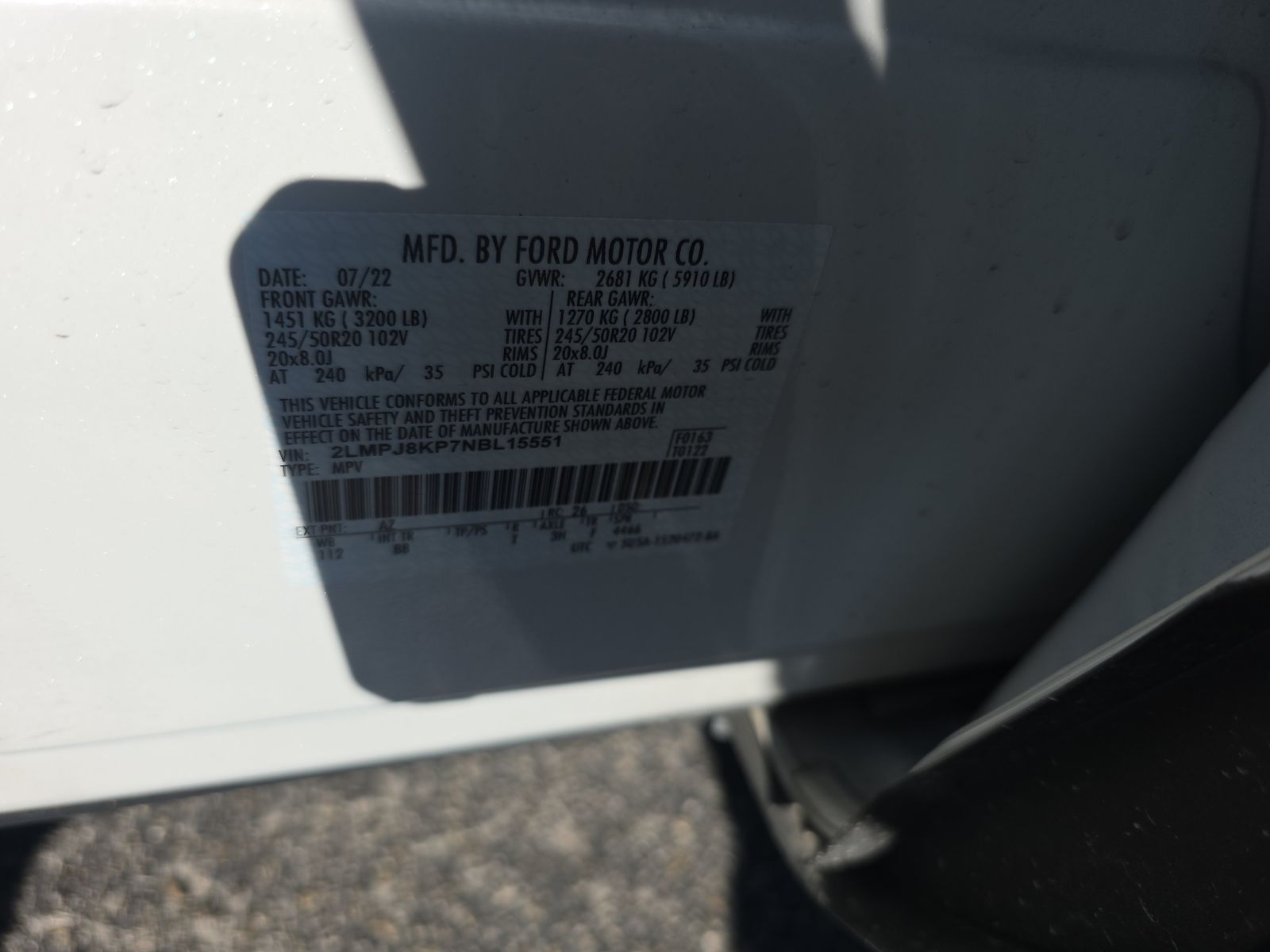 2022 Lincoln Nautilus Reserve AWD