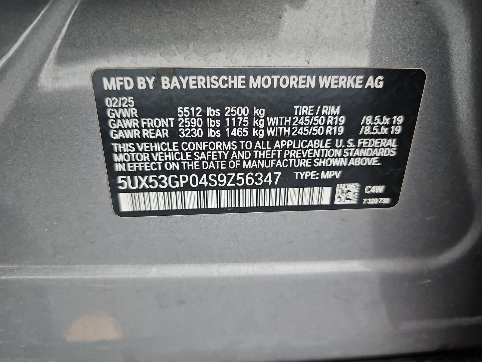 2025 BMW X3 xDrive30i AWD