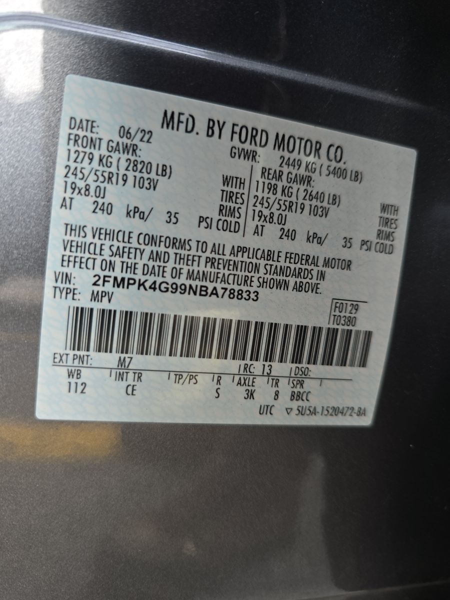 2022 Ford Edge SE AWD