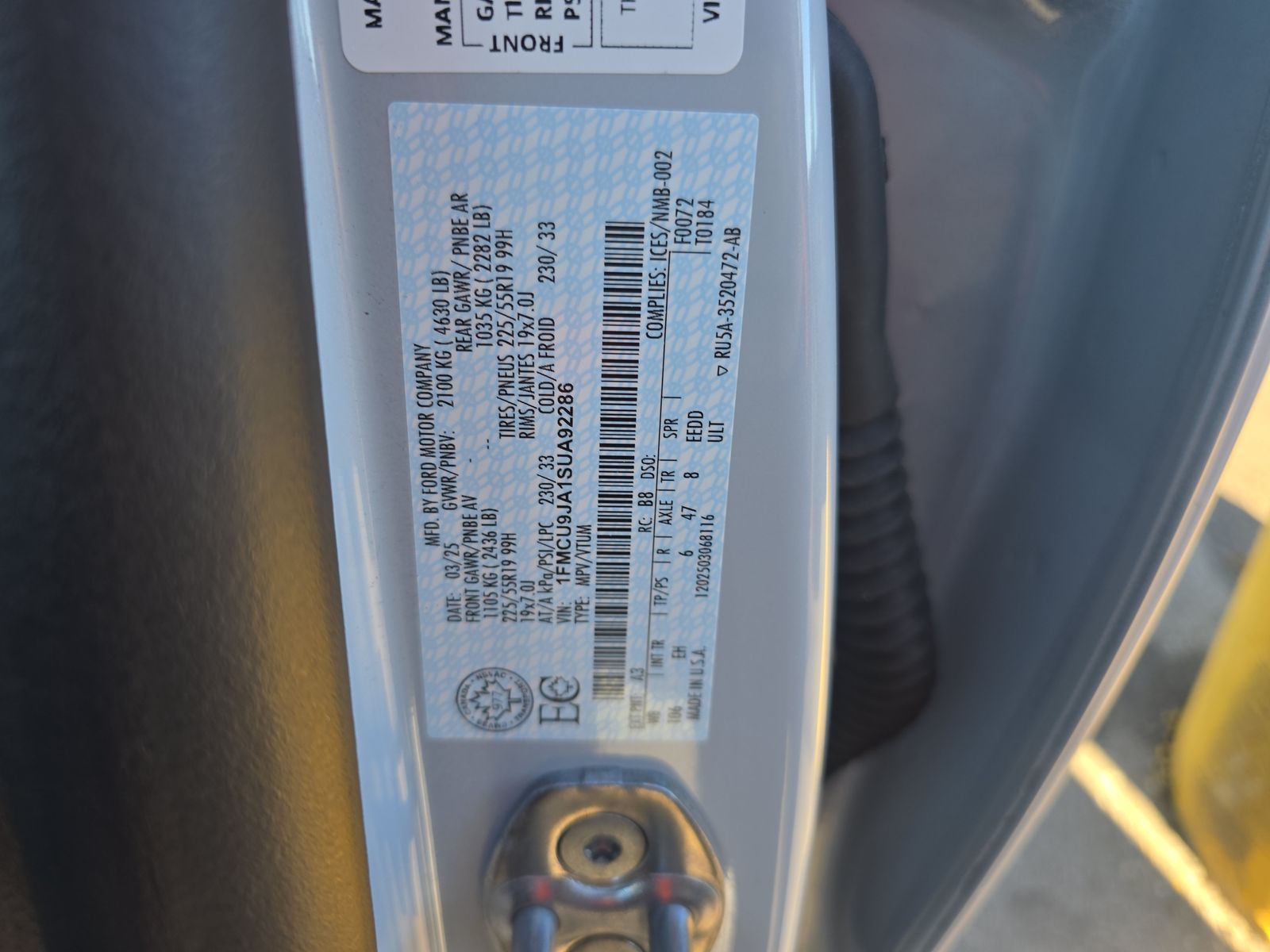 2025 Ford Escape Platinum AWD