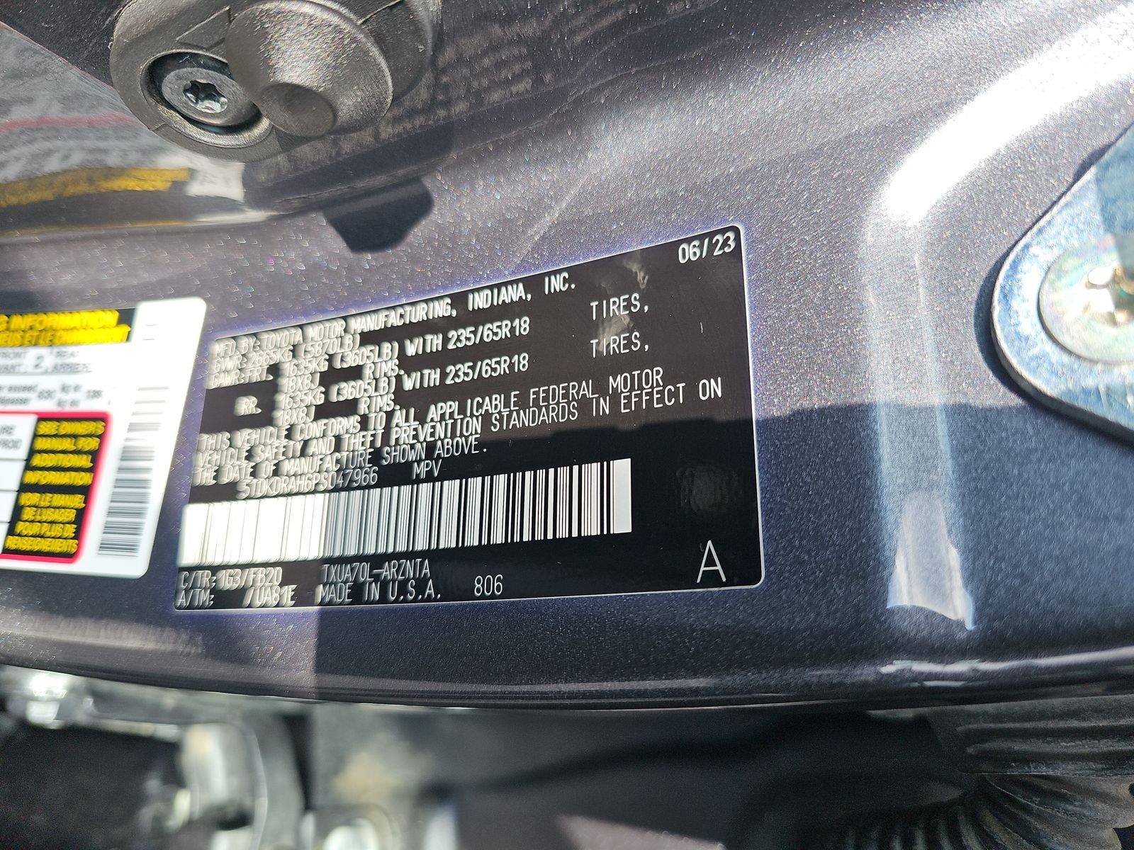 2023 Toyota Highlander L FWD