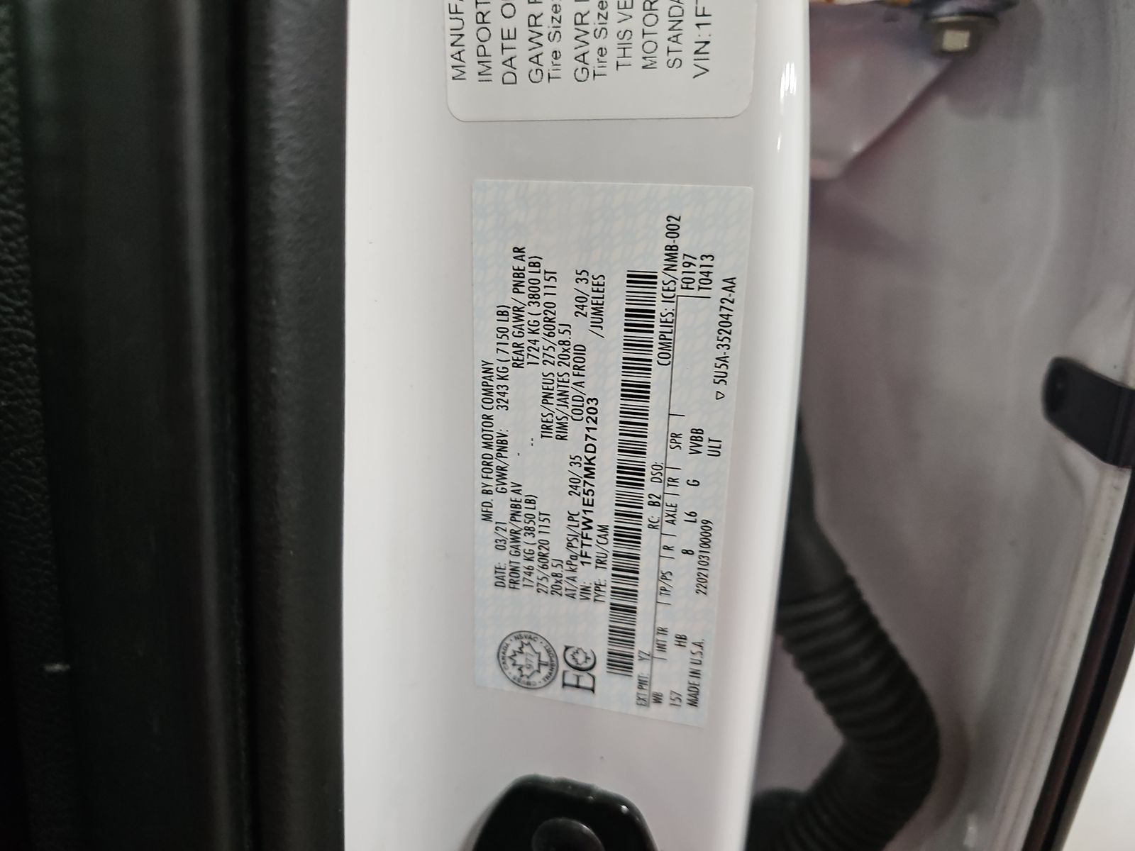 2021 Ford F-150 Lariat AWD