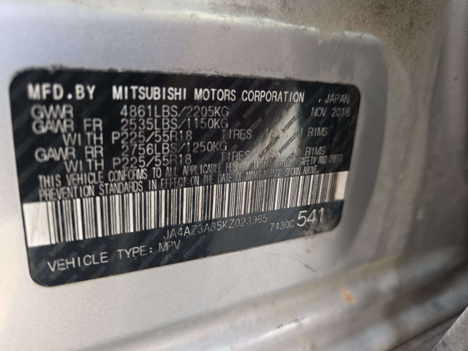 2019 Mitsubishi Outlander SE AWD