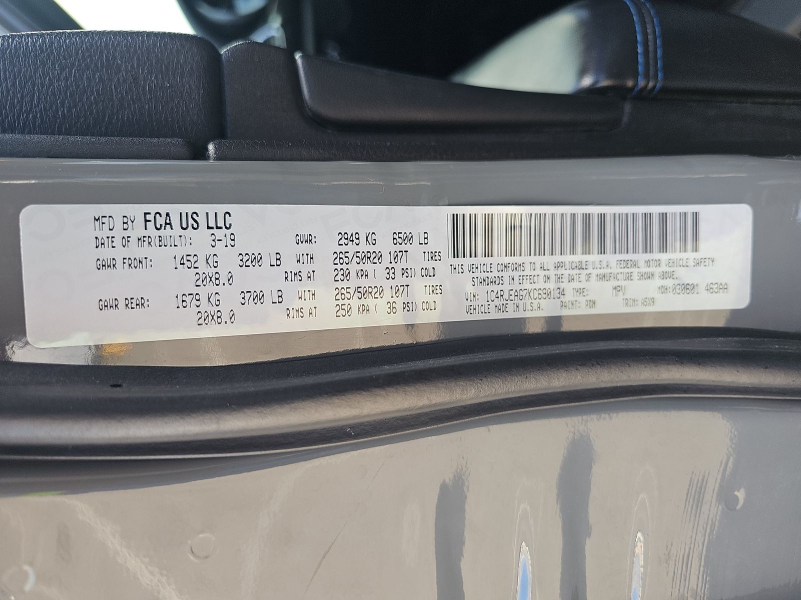 2019 Jeep Grand Cherokee Laredo Upland Edition RWD