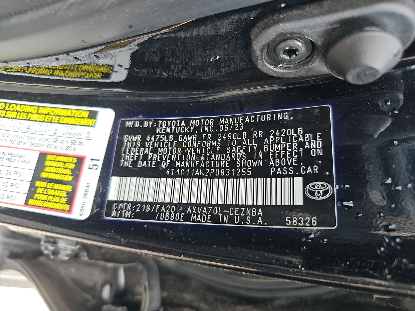 2023 Toyota Camry LE FWD